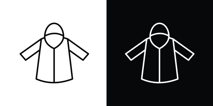 Nylon jacket icon for web or mobile apps. EPS10