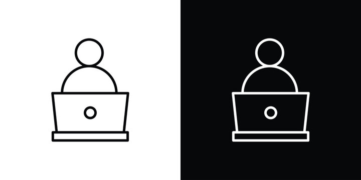 Programmer icon for web or mobile apps. EPS10
