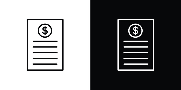 Price list icon for web or mobile apps. EPS10
