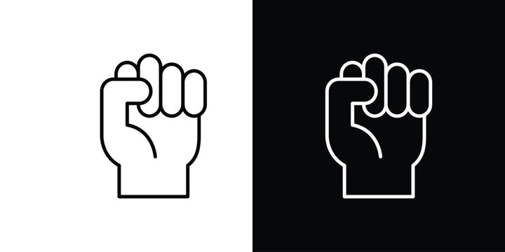 Rebellion icon for web or mobile apps. EPS10