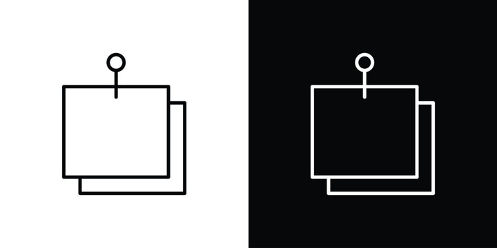 Sticky notes icon for web or mobile apps. EPS10