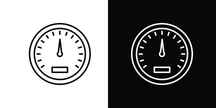 Speedometer icon for web or mobile apps. EPS10
