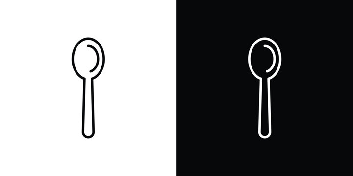 Tablespoon icon for web or mobile apps. EPS10