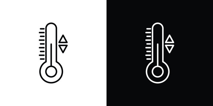 Thermostat icon for web or mobile apps. EPS10