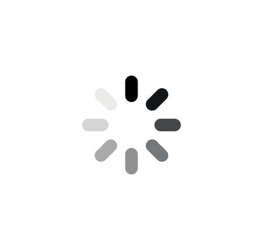 Loading Spinner Progress Indicator Symbol Vector