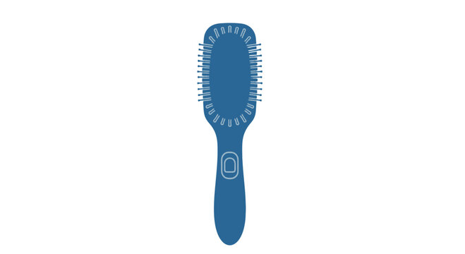 Blue Hair Brush with Flexible Bristles.