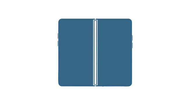 Closed Blue Leather Wallet or Binder.