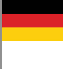 Fototapeta premium german flag waving, german flag looping animation, flag of germany