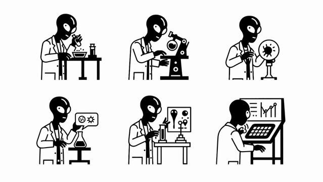 Alien Scientist Lab Experiments Set
