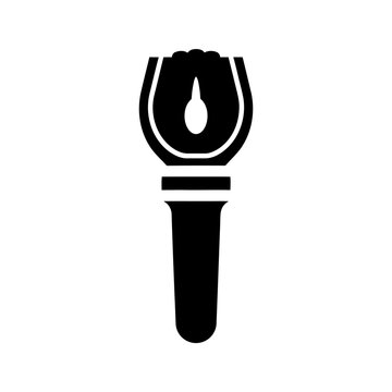 Meat tenderizer mallet kitchen tool icon black silhouette.