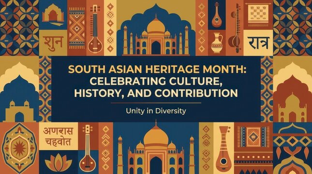 South Asian Heritage Month celebration poster design