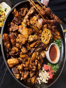 roasted chicken platter 