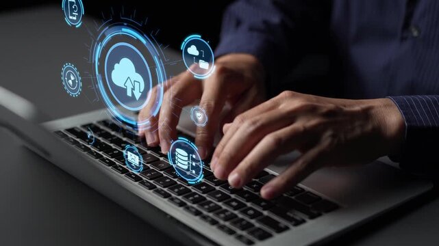 Cloud backup system connects devices through a secure data backup network. Data backup ensures protection, data backup reliability, and recovery. Funnel