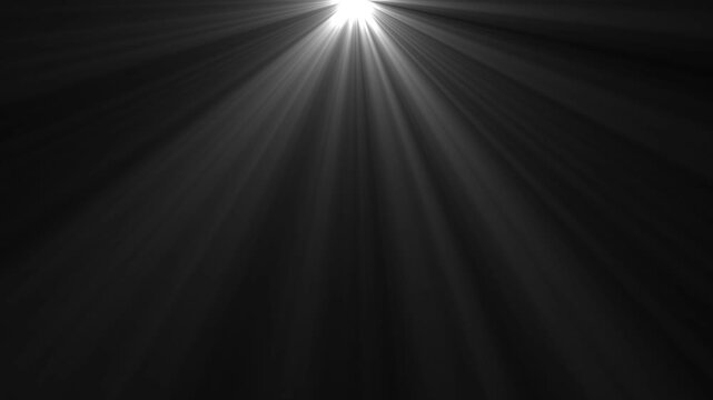 Rayons de lumi&egrave;re &eacute;clatants sur fond transparent. Animation abstraite de rayons de soleil. Effet de projecteur blanc en surimpression. Boucles de rayons lumineux brillants, with lighting loop animatio