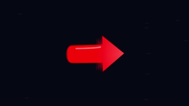 Arrow sketch motion graphic arrow pointing right