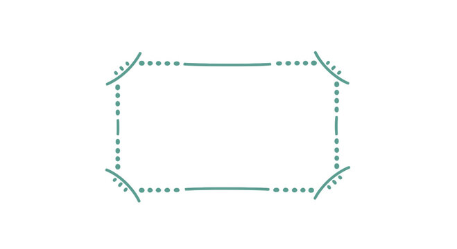 Geometric Shape with Dotted Lines and Angles.