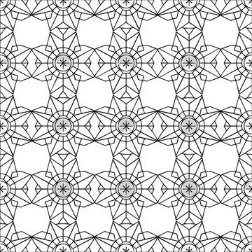 Geometric seamless background design with fine islamic sacred pattern geometry seamless ornament