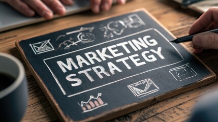 Obraz premium Close-up Image of Business Strategy Report