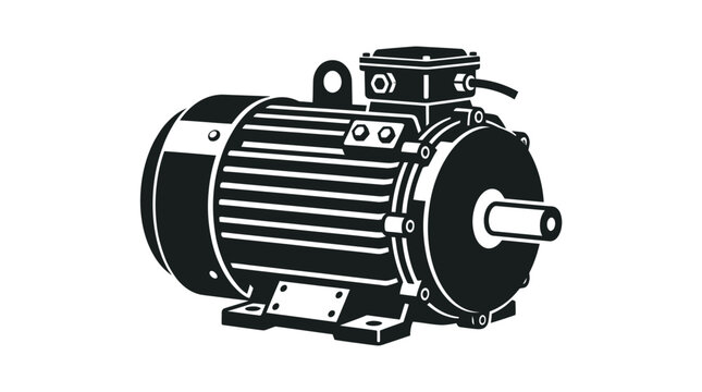 Industrial Electric Motor Close Up.