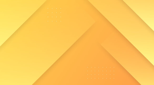 Abstract geometric background with overlapping yellow and orange layered shapes and soft shadows for modern design