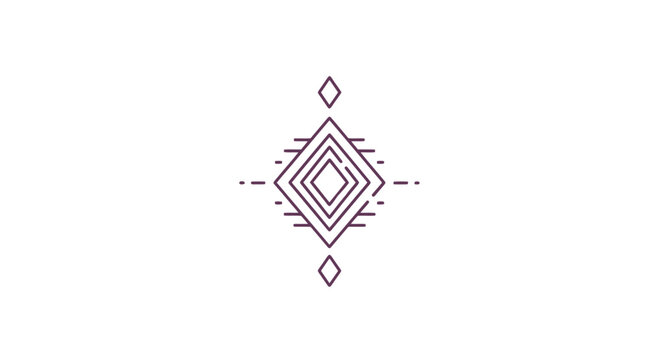 Geometric Diamond Shape Design Element.