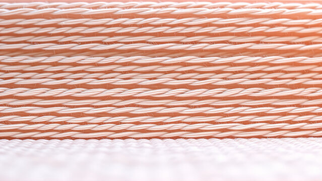 Conductive yarn textile texture with grazing light and pastel