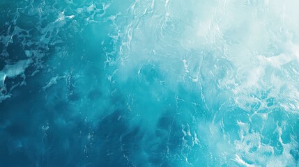 Obraz premium Ocean water churns in a powerful display of deep blue waves and white sea foam, capturing the raw energy and natural beauty of the vast sea surface under bright and clear daylight conditions.
