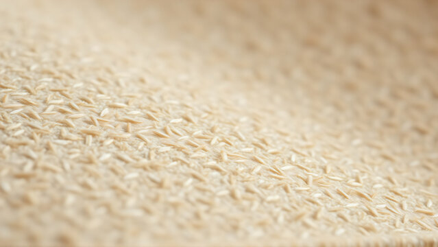 Hemp acoustic felt texture with extreme macro and neutral palette