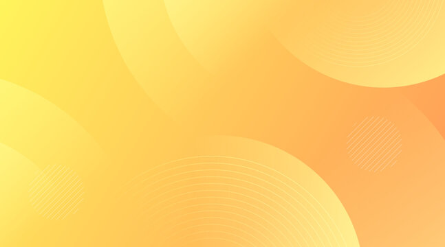 Abstract orange and yellow gradient background with geometric circle shapes and subtle line patterns
