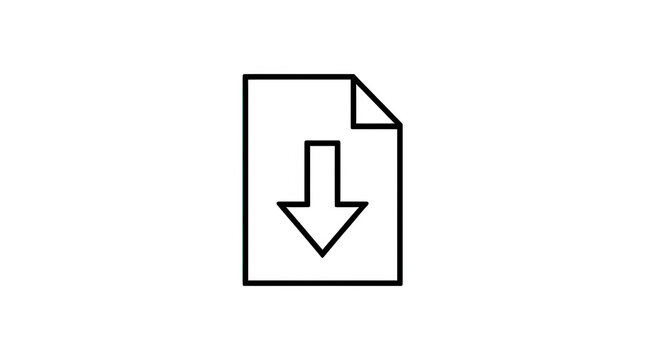 Download Icon Outline Transparent Background