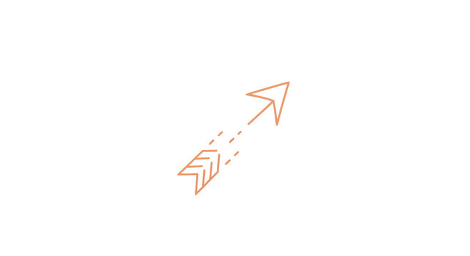 Two Paper Planes Flying in Air.