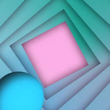 Tunnel Ball Logo Reveal &mdash; Geometric 3D Motion Intro for Social Media Ads and Brand Promos