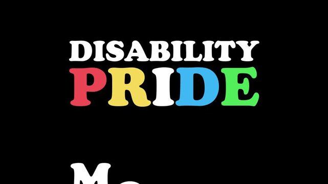 Disability Pride Month background illustration