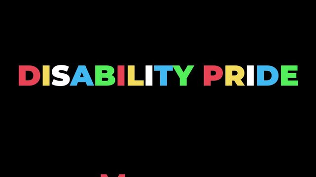 Disability Pride Month background illustration