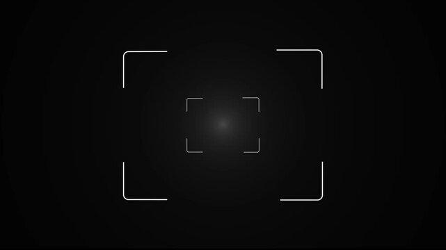 camera recorder screen overlay on a transparent background, Camera recording screen overlay 4k animation alpha channel.