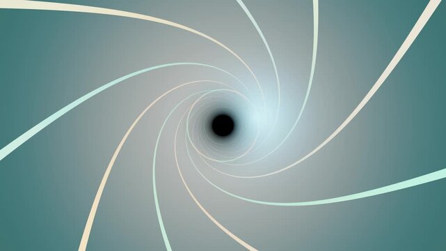 Swirling pattern moves inward with light shades on dark background