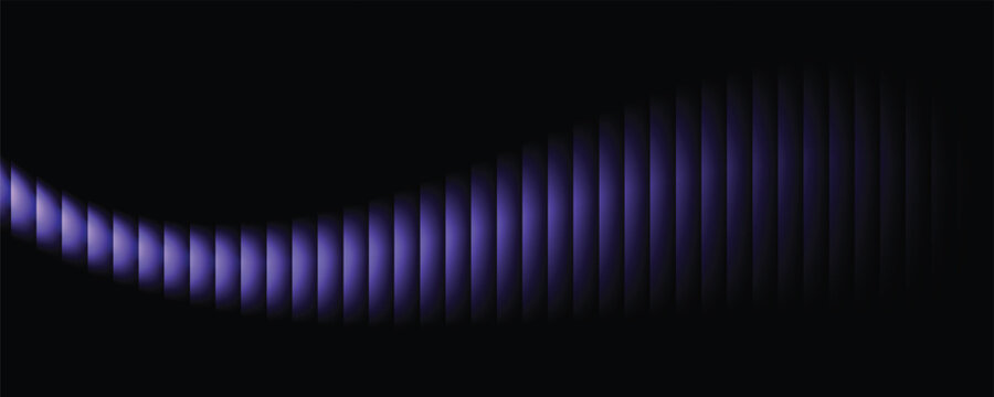 Tekstur kaca fraktal bergaris dengan gradien ungu dan hitam melamun, latar belakang misterius yang elegan futuristik, desain dinamis yang berani memadukan warna-warna cerah dengan simetri geometris, v