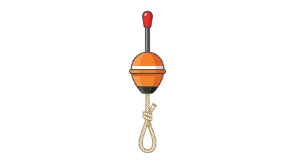 Fishing Float with Rope Loop Vector Illustration © Aan
