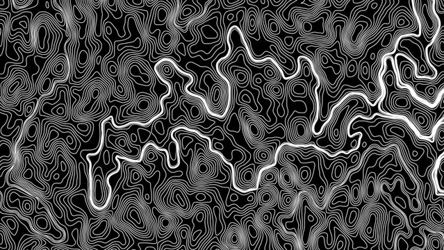 Topographic map pattern background vector. Abstract mountain terrain map background 