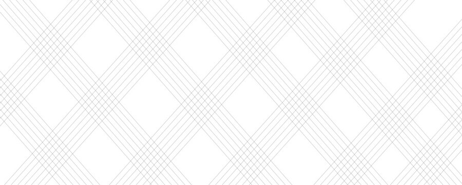 White paper parallel dynamic oblique stripe fabric textile. Geometric abstract transparent flow fabric in white and gray. Vanishing parallel line wallpaper with overlay stripes and a metallic modern.