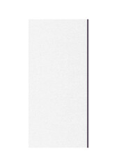 Fototapeta premium Simple white paper strip with dark edge isolated on transparent background for design