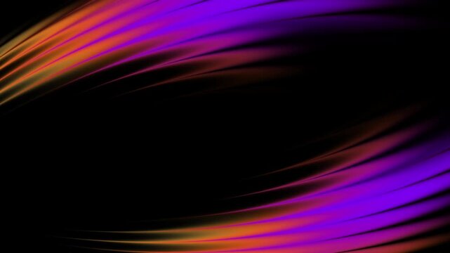 Vibrant multicolored light trails streak across a dark background