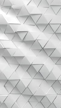 Geometric white triangles create a hypnotic architectural mosaic