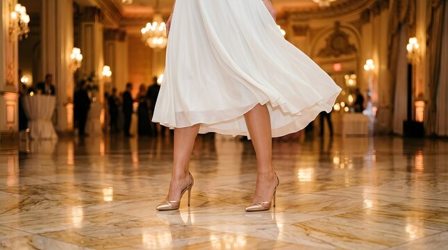white dress with gold heels Images – Browse 29,217 Stock Photos, Vectors, and Video white dress with gold jewelry