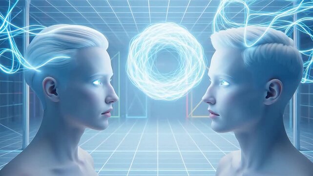 Mindscapes: Animated Dialogue Between Philosopher Titans