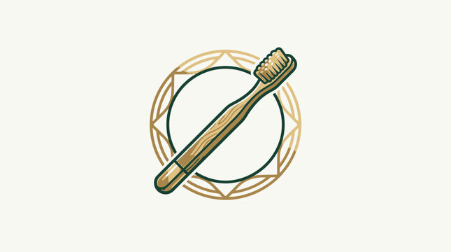 Bamboo Toothbrush Logo Element