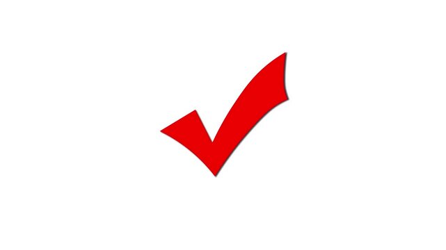 animated collection of tick and cross marks, with blinking, suitable for true and false sounds on questions and answers, transparent background
