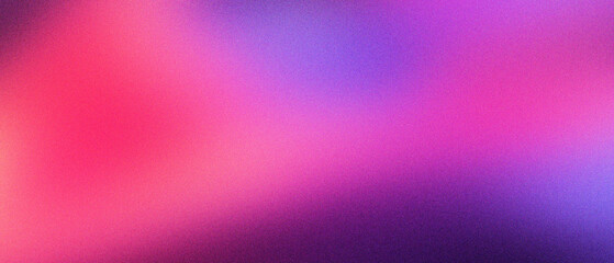 Vibrant purple and pink gradient background with soft grainy texture. Abstract neon magenta blur backdrop for modern digital design. Colorful mesh wallpaper for creative social media posters.