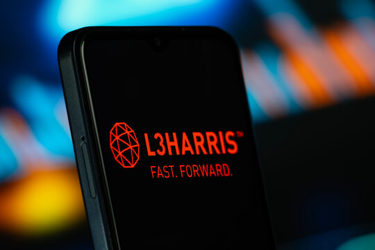 Dhaka, Bangladesh- 10 June 2026: L3Harris logo is seen on a smartphone.