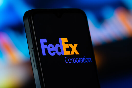Dhaka, Bangladesh- 10 June 2026: FedEx logo is seen on a smartphone.